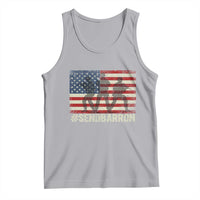 Send Barron Tank Top Vintage American Flag Soldier Hashtag Internet Meme