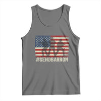Send Barron Tank Top Vintage American Flag Soldier Hashtag Internet Meme