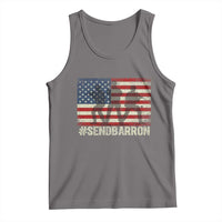 Send Barron Tank Top Vintage American Flag Soldier Hashtag Internet Meme