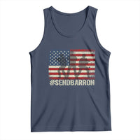 Send Barron Tank Top Vintage American Flag Soldier Hashtag Internet Meme