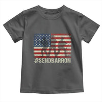 Send Barron Toddler T Shirt Vintage American Flag Soldier Hashtag Internet Meme