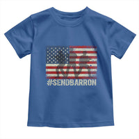 Send Barron Toddler T Shirt Vintage American Flag Soldier Hashtag Internet Meme