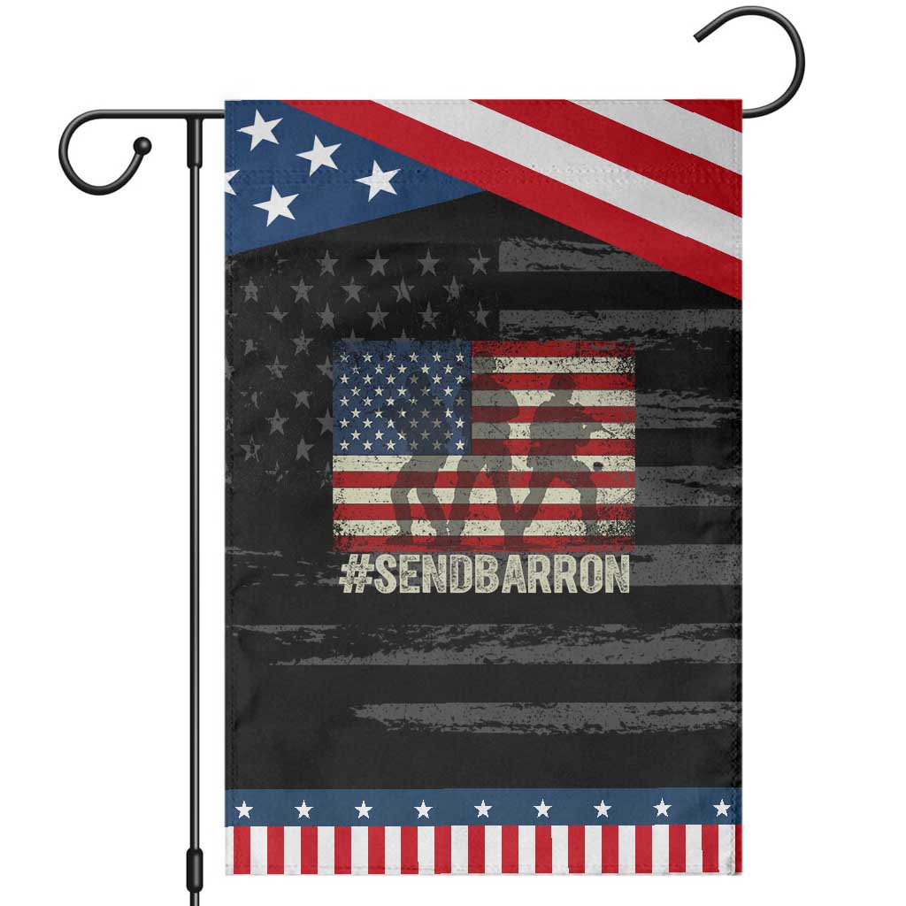 Send Barron Garden Flag Vintage American Flag Soldier Hashtag Internet Meme