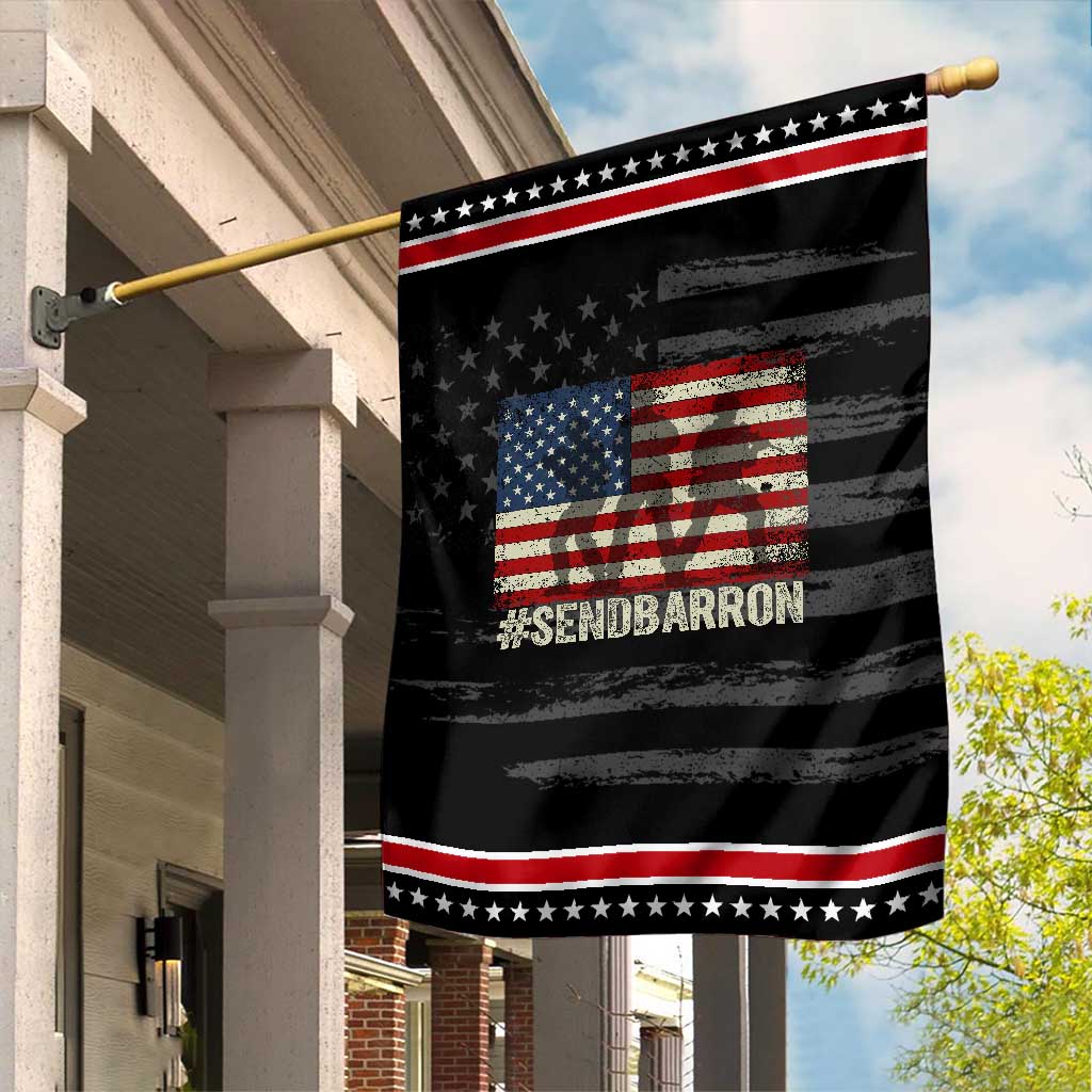 Send Barron Garden Flag Vintage American Flag Soldier Hashtag Internet Meme