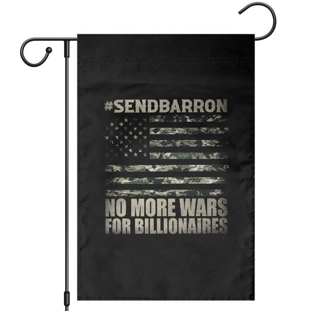 Send Barron Garden Flag Vintage American Flag Camo Soldier Hashtag Meme