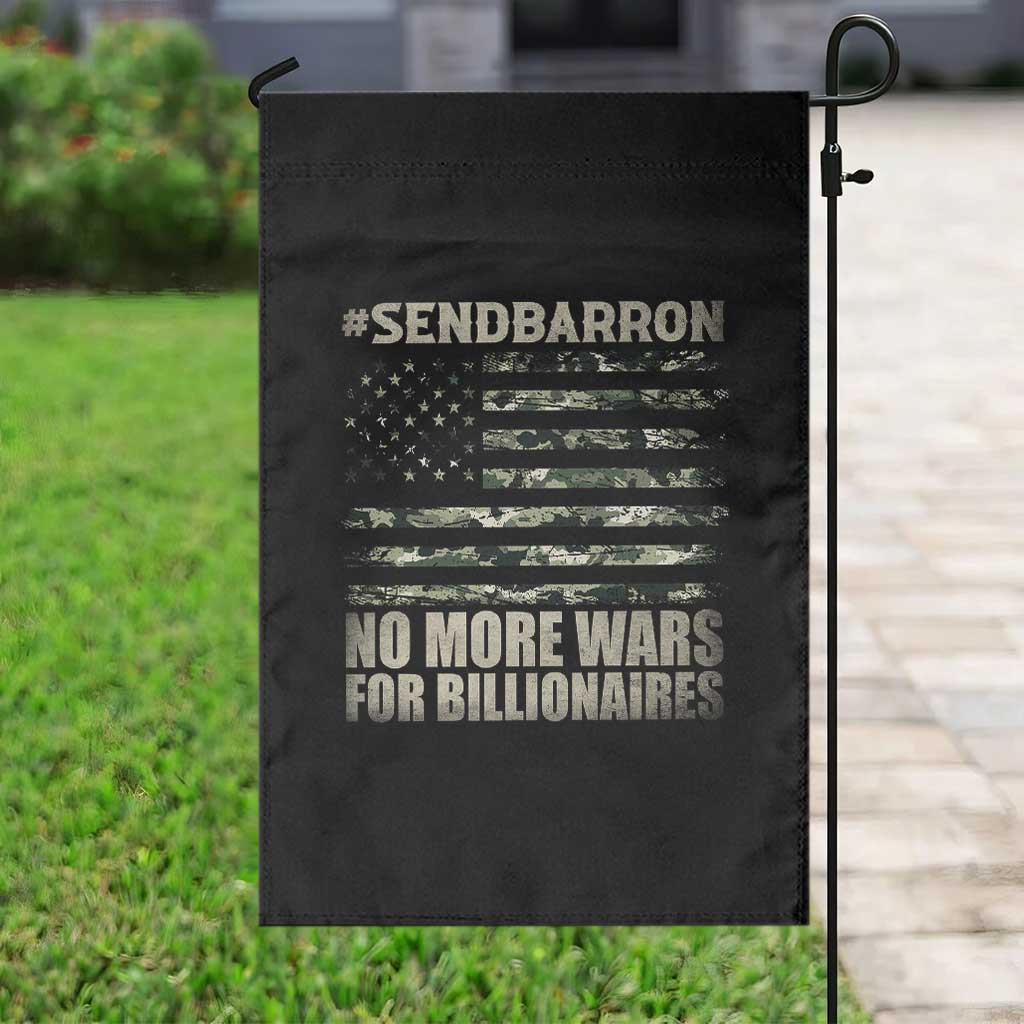 Send Barron Garden Flag Vintage American Flag Camo Soldier Hashtag Meme