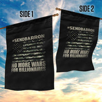 Send Barron Garden Flag Vintage American Flag Camo Soldier Hashtag Meme