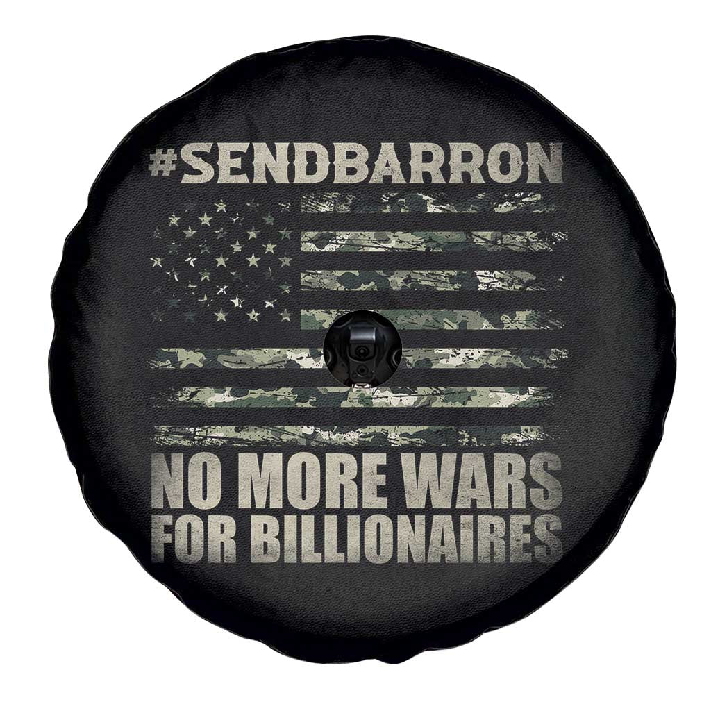 Send Barron Spare Tire Cover Vintage American Flag Camo Soldier Hashtag Meme