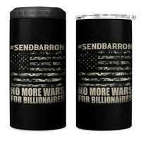 Send Barron 4 in 1 Can Cooler Tumbler Vintage American Flag Camo Soldier Hashtag Meme