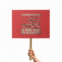 Send Barron Protest Sign Vintage American Flag Camo Soldier Hashtag Meme