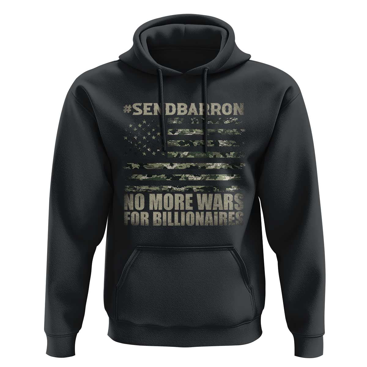 Send Barron Hoodie Vintage American Flag Camo Soldier Hashtag Meme