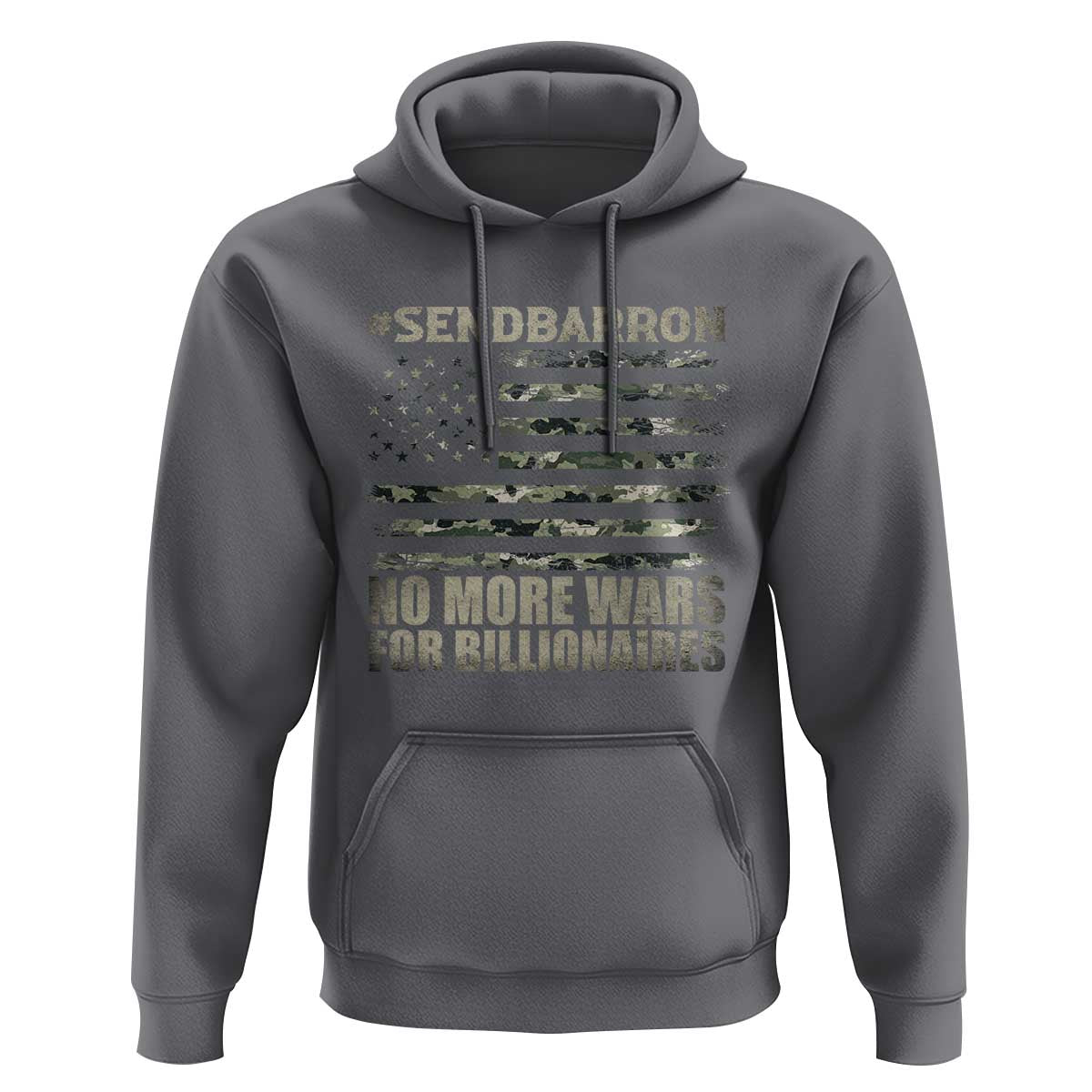 Send Barron Hoodie Vintage American Flag Camo Soldier Hashtag Meme