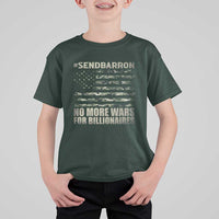 Send Barron T Shirt For Kid Vintage American Flag Camo Soldier Hashtag Meme