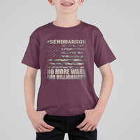 Send Barron T Shirt For Kid Vintage American Flag Camo Soldier Hashtag Meme