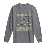 Send Barron Long Sleeve Shirt Vintage American Flag Camo Soldier Hashtag Meme
