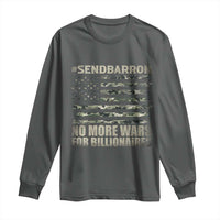 Send Barron Long Sleeve Shirt Vintage American Flag Camo Soldier Hashtag Meme