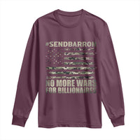 Send Barron Long Sleeve Shirt Vintage American Flag Camo Soldier Hashtag Meme