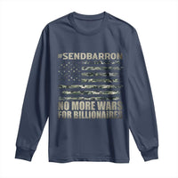 Send Barron Long Sleeve Shirt Vintage American Flag Camo Soldier Hashtag Meme