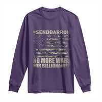 Send Barron Long Sleeve Shirt Vintage American Flag Camo Soldier Hashtag Meme