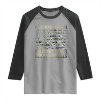Send Barron Raglan Shirt Vintage American Flag Camo Soldier Hashtag Meme