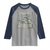 Send Barron Raglan Shirt Vintage American Flag Camo Soldier Hashtag Meme