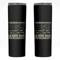 Send Barron Skinny Tumbler Vintage American Flag Camo Soldier Hashtag Meme