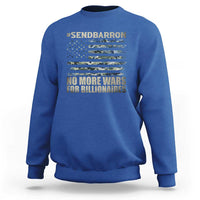 Send Barron Sweatshirt Vintage American Flag Camo Soldier Hashtag Meme
