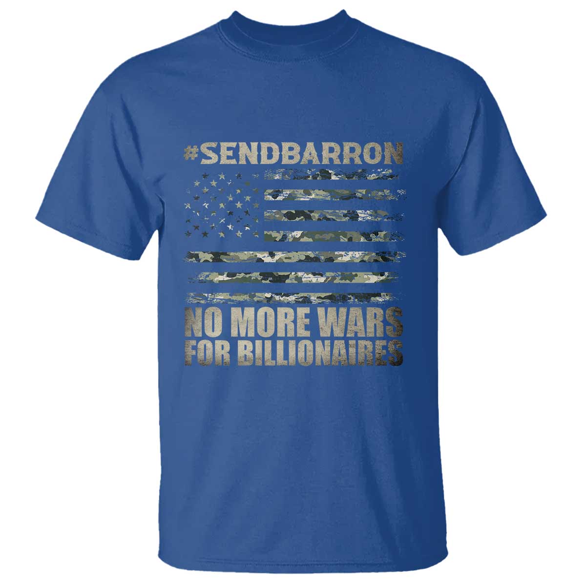 Send Barron T Shirt Vintage American Flag Camo Soldier Hashtag Meme