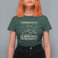 Send Barron T Shirt For Women Vintage American Flag Camo Soldier Hashtag Meme