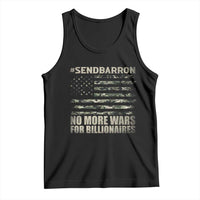 Send Barron Tank Top Vintage American Flag Camo Soldier Hashtag Meme