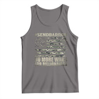 Send Barron Tank Top Vintage American Flag Camo Soldier Hashtag Meme