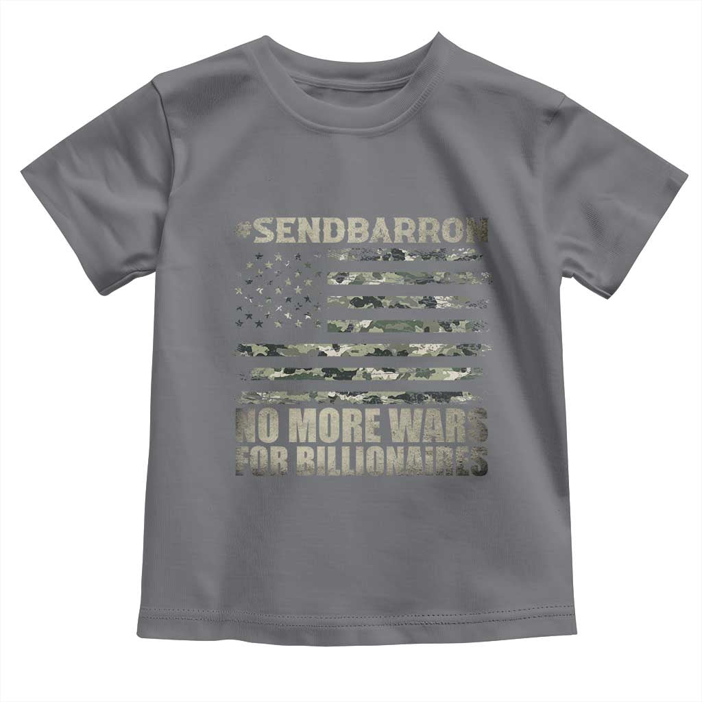 Send Barron Toddler T Shirt Vintage American Flag Camo Soldier Hashtag Meme
