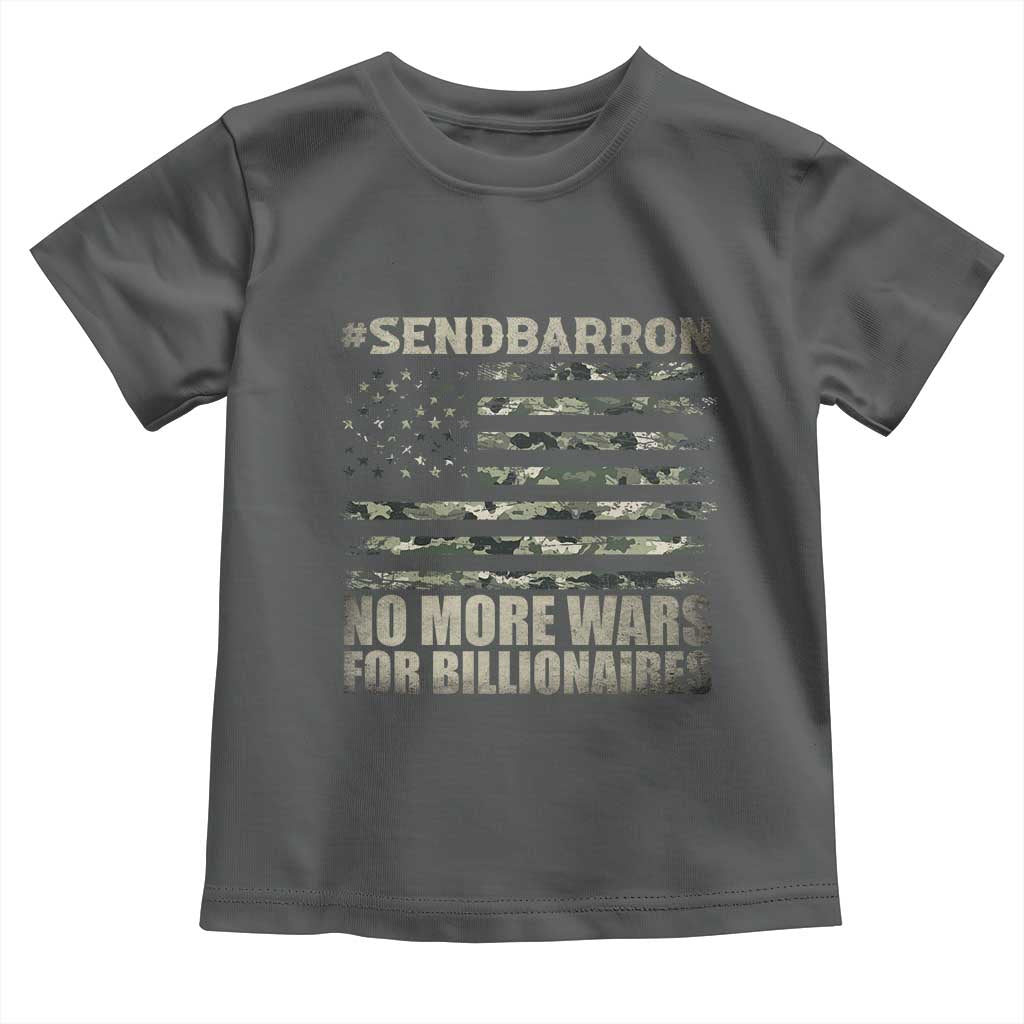 Send Barron Toddler T Shirt Vintage American Flag Camo Soldier Hashtag Meme