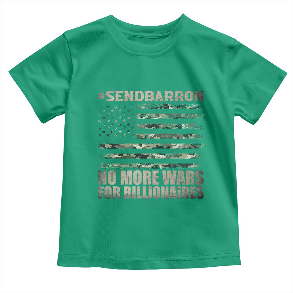 Send Barron Toddler T Shirt Vintage American Flag Camo Soldier Hashtag Meme
