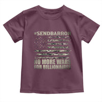 Send Barron Toddler T Shirt Vintage American Flag Camo Soldier Hashtag Meme