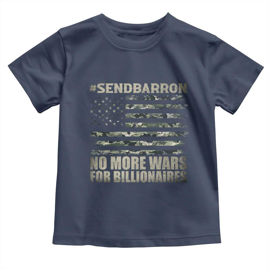 Send Barron Toddler T Shirt Vintage American Flag Camo Soldier Hashtag Meme