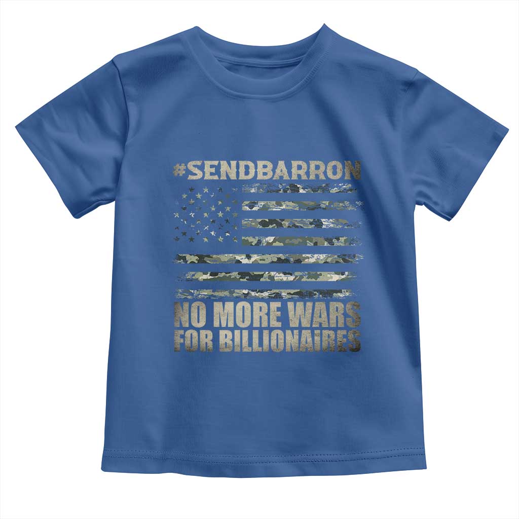 Send Barron Toddler T Shirt Vintage American Flag Camo Soldier Hashtag Meme
