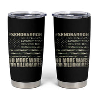 Send Barron Tumbler Cup Vintage American Flag Camo Soldier Hashtag Meme