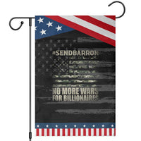Send Barron Garden Flag Vintage American Flag Camo Soldier Hashtag Meme