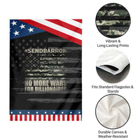 Send Barron Garden Flag Vintage American Flag Camo Soldier Hashtag Meme