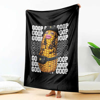 Funny Burnt Peanut Goop Throw Blanket Burnt Corn Meme Viral Humor
