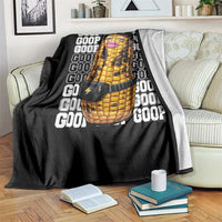 Funny Burnt Peanut Goop Throw Blanket Burnt Corn Meme Viral Humor