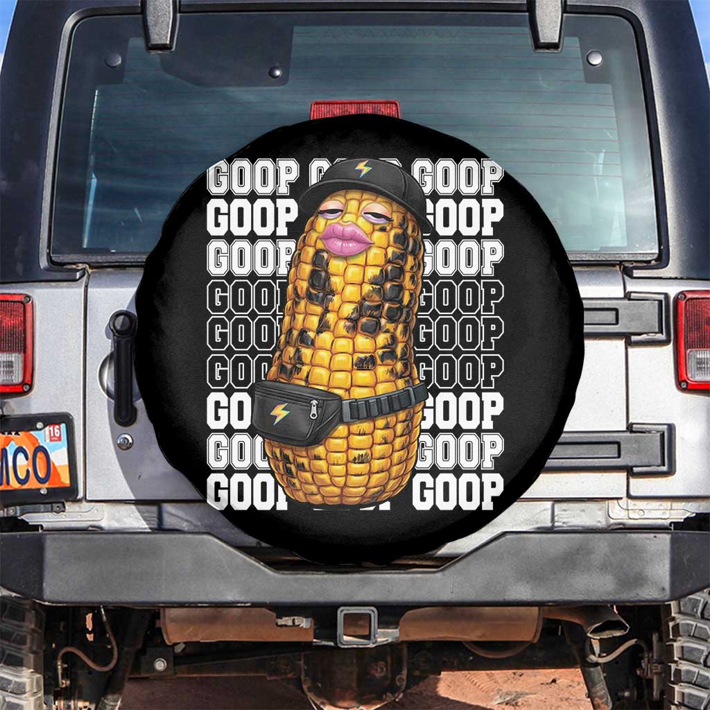 Funny Burnt Peanut Goop Spare Tire Cover Burnt Corn Meme Viral Humor