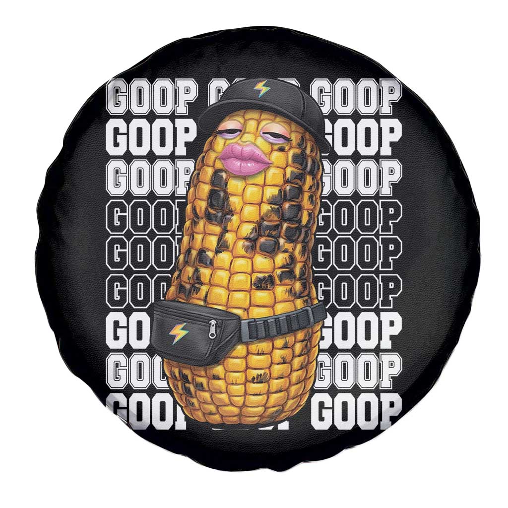 Funny Burnt Peanut Goop Spare Tire Cover Burnt Corn Meme Viral Humor