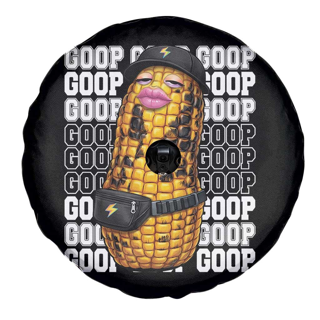 Funny Burnt Peanut Goop Spare Tire Cover Burnt Corn Meme Viral Humor