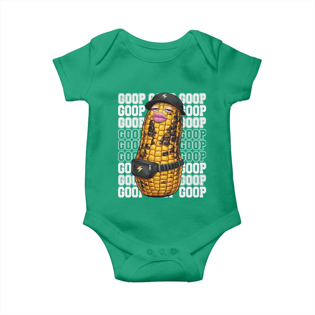 Funny Burnt Peanut Goop Baby Onesie Burnt Corn Meme Viral Humor