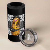 Funny Burnt Peanut Goop 4 in 1 Can Cooler Tumbler Burnt Corn Meme Viral Humor