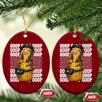 Funny Burnt Peanut Goop Ceramic Ornament Burnt Corn Meme Viral Humor
