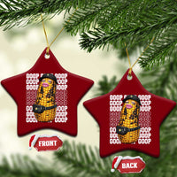 Funny Burnt Peanut Goop Ceramic Ornament Burnt Corn Meme Viral Humor