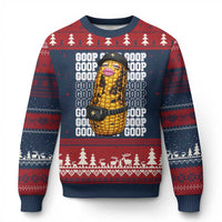 Funny Burnt Peanut Goop Ugly Christmas Sweater Burnt Corn Meme Viral Humor
